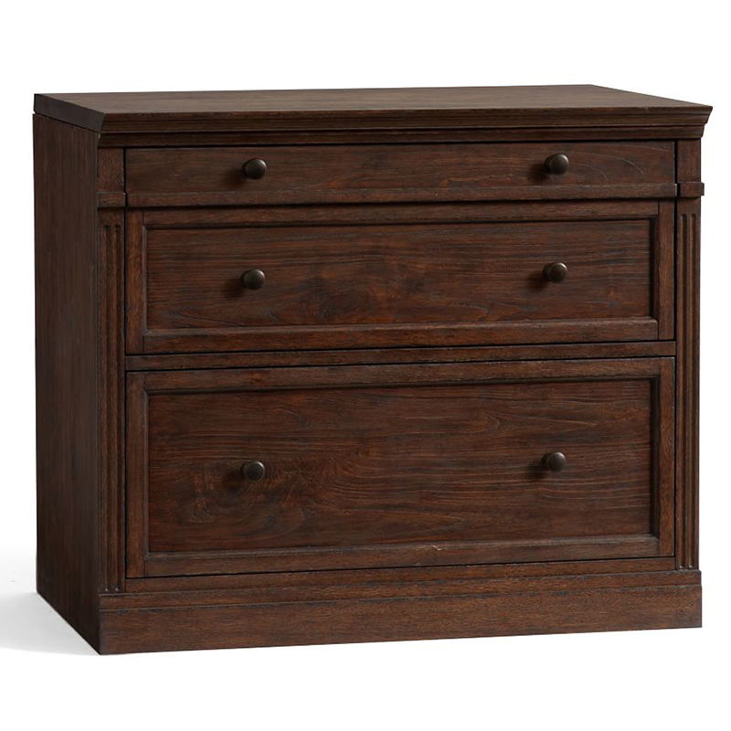 Комод с двумя ящиками Benjamin Chest of 2 Drawers Бежево-серый Белый Коричневый Черный в Санкт-петербурге | Loft Concept 