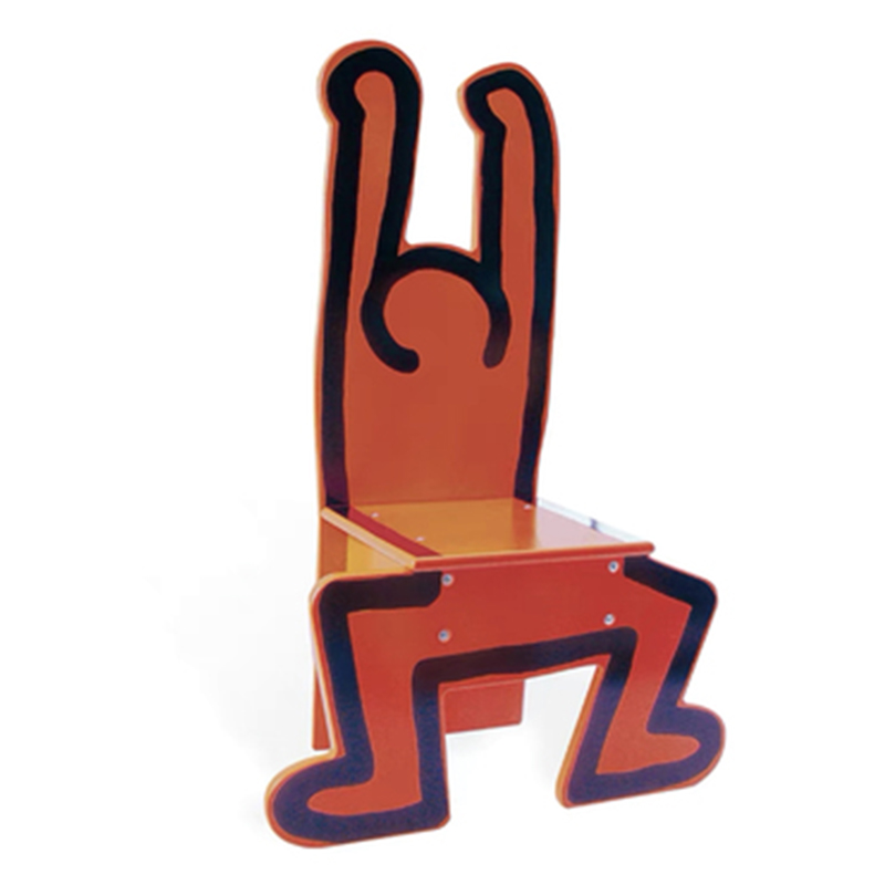 Детский стул Chaise Keith Haring Dancer Vilac Красный Красный в Санкт-петербурге | Loft Concept 