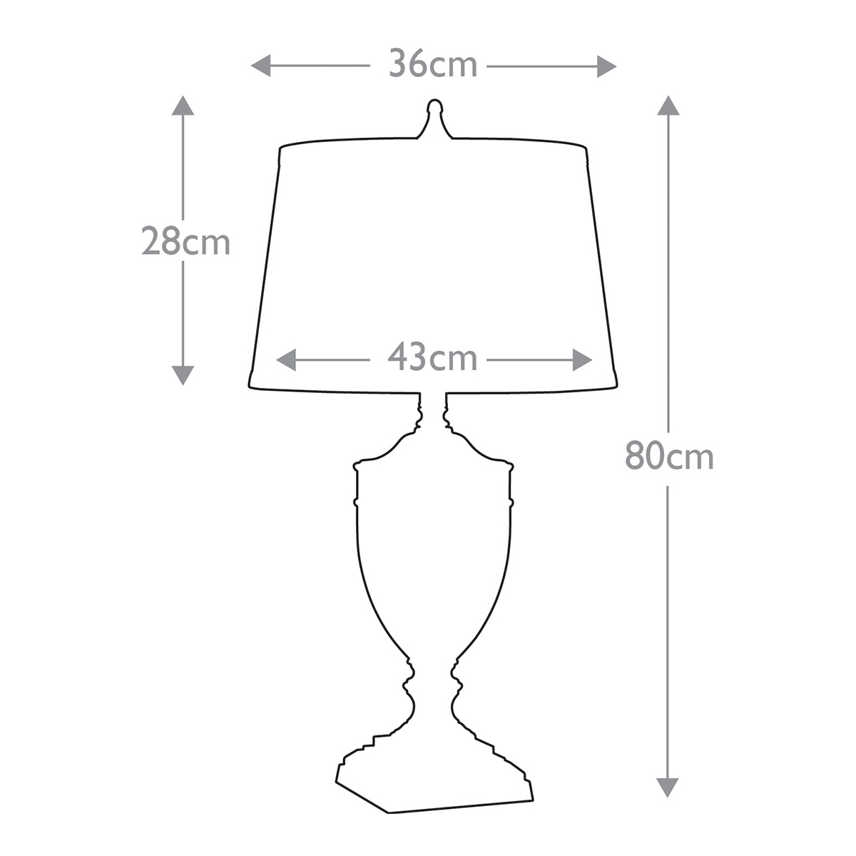 Настольная лампа со тканевым абажуром и прозрачным ребристым стеклянным основанием Quoizel в Санкт-петербурге
