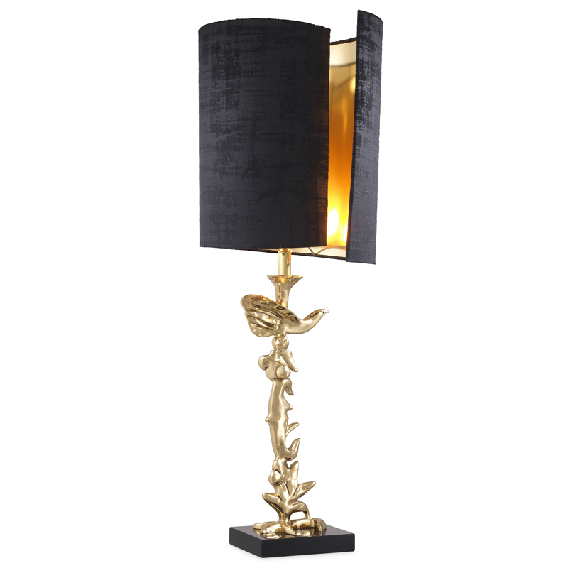 Настольная лампа Eichholtz Table Lamp Aras Латунь Черный в Санкт-петербурге | Loft Concept 