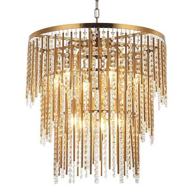 Люстра Crystal Wind Chimes Bronze Chandelier Бронза Прозрачный в Санкт-петербурге | Loft Concept 