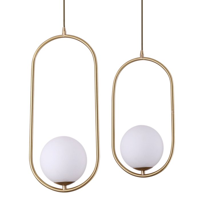 Подвесной светильник B.LUX C Ball S1 Pendant Light Латунь Белый в Санкт-петербурге | Loft Concept 