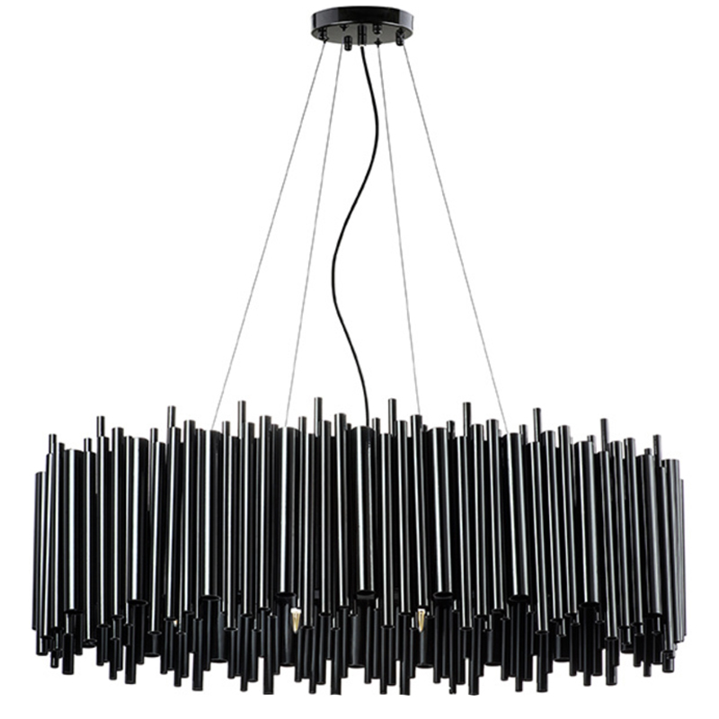 Люстра Delightfull Brubeck Chandelier Black Oval  в Санкт-петербурге | Loft Concept 