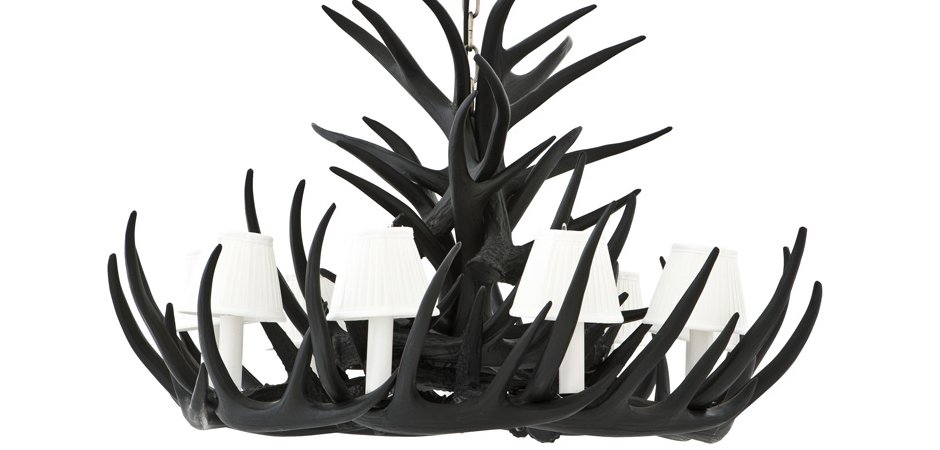 Люстра Eichholtz Chandelier Horn Highlands Black - Loft-Concept в Санкт-петербурге