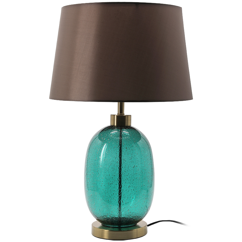 Настольная лампа HEATHFIELD & CO AMELIA LARGE ZOFFANY TABLE LAMP Латунь Бирюзовый Коричневый в Санкт-петербурге | Loft Concept 