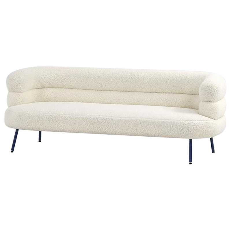 Диван Boyle White Boucle Sofa Белый Черный в Санкт-петербурге | Loft Concept 