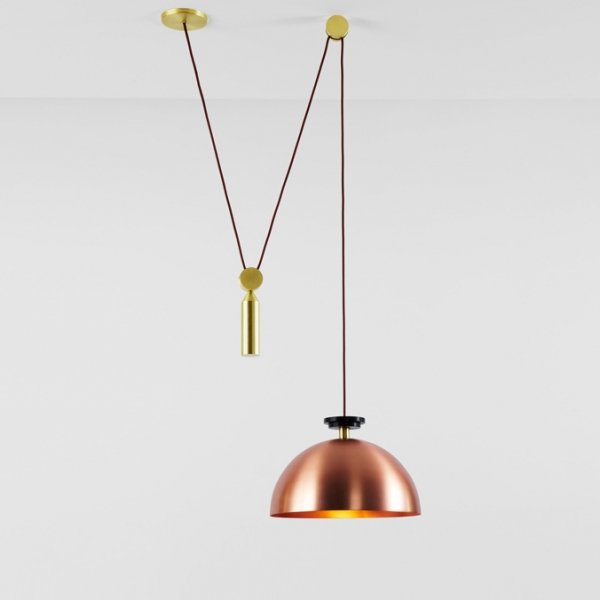 Подвесной светильник Shape up Pendant Hemisphere Copper Латунь Медь в Санкт-петербурге | Loft Concept 