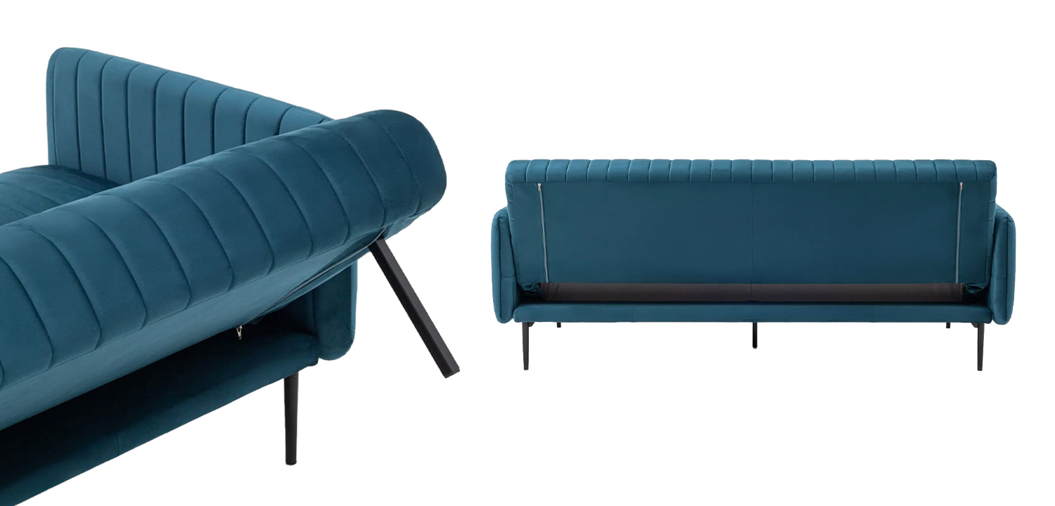 Диван Dilis синий велюр - фото №3