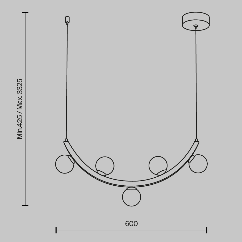 Люстра подвесная Ambre 3000К 12Вт в Санкт-петербурге