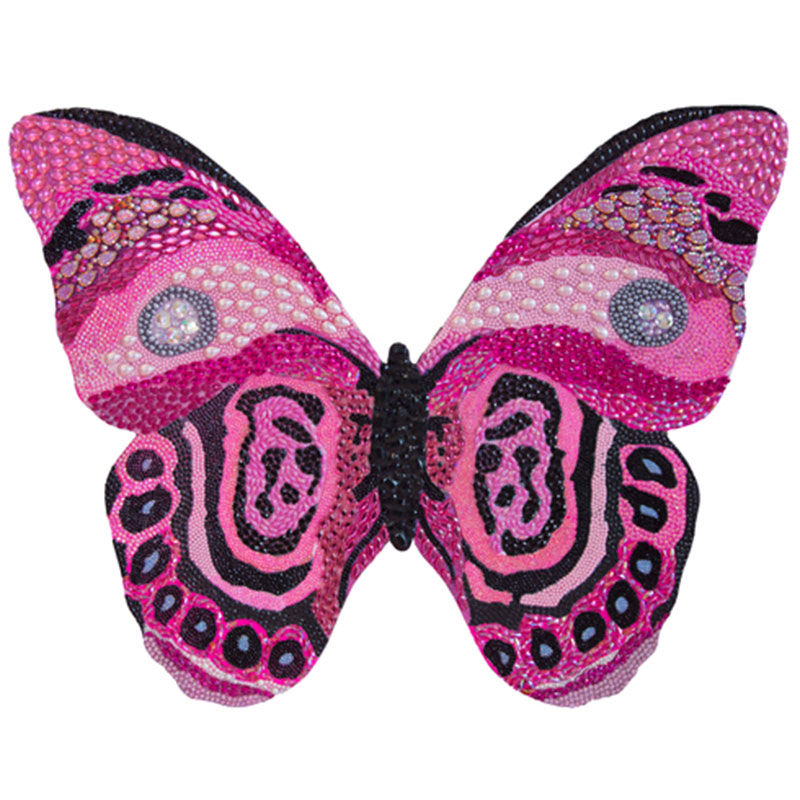 Картина “Pink and Black Bedazzled Butterfly Cut Out” Мульти в Санкт-петербурге | Loft Concept 