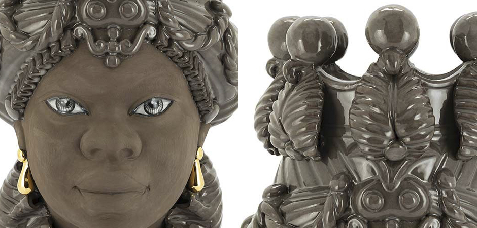 Ваза VASE MORO BIG LADY BLACK MUD Ваза VASE MORO BIG LADY BLACK MUD - Loft-Concept в Санкт-петербурге