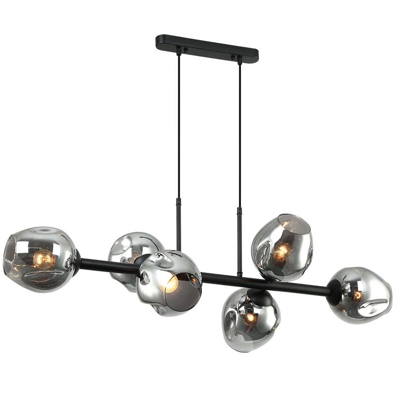 Люстра Branching Bubble Chandelier Line Gray Черный Серый (Gray) в Санкт-петербурге | Loft Concept 