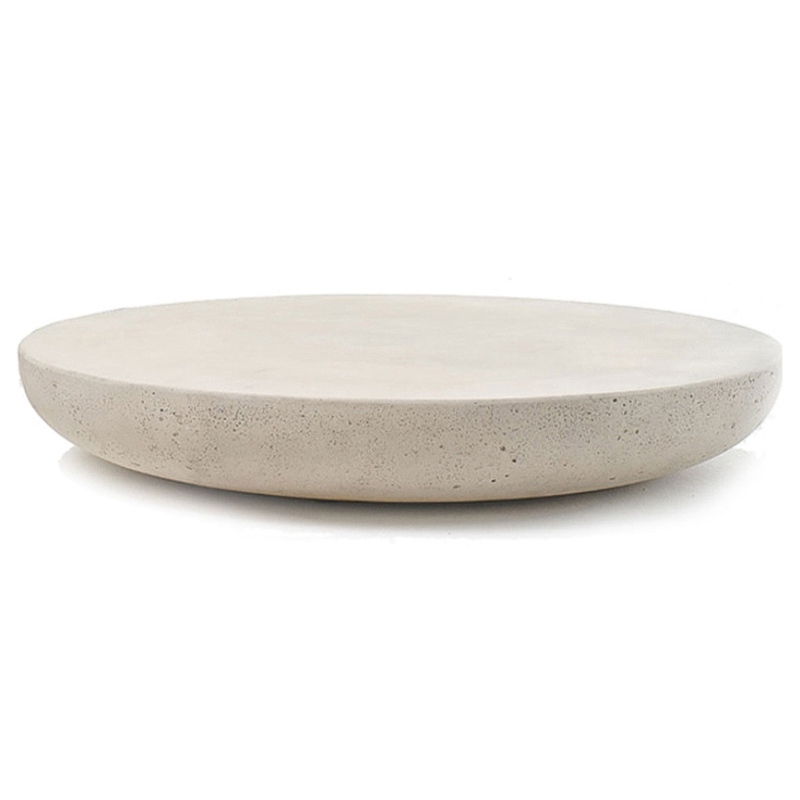 Кофейный стол Tori Round Travertine Coffee Table Бежевый в Санкт-петербурге | Loft Concept 