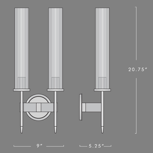 Бра Jonathan Browning ALOUETTE DOUBLE SCONCE в Санкт-петербурге