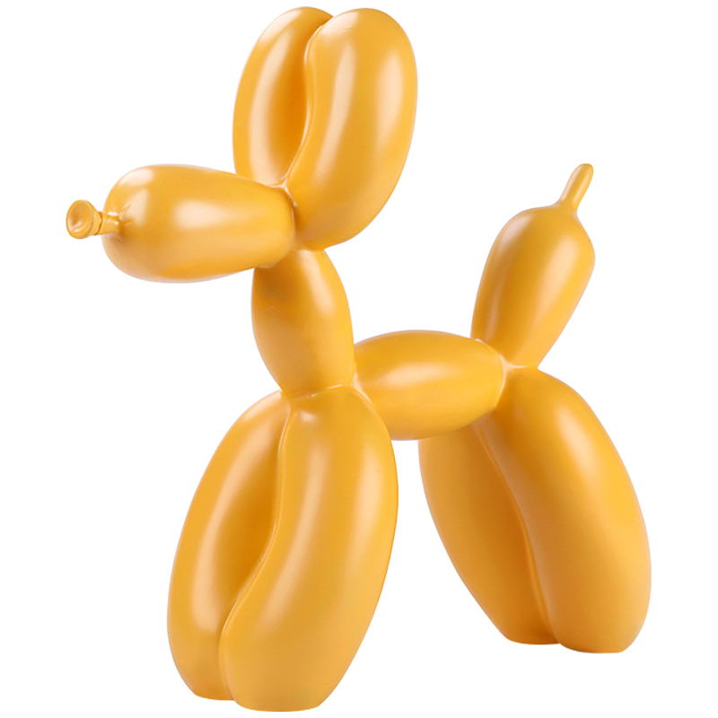 Статуэтка Jeff Koons Balloon Dog Matte Yellow Желтый в Санкт-петербурге | Loft Concept 