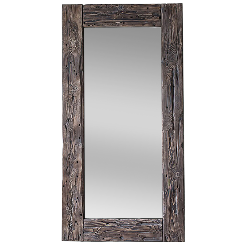 Зеркало Aged Wood Mirror Коричневый винтаж в Санкт-петербурге | Loft Concept 