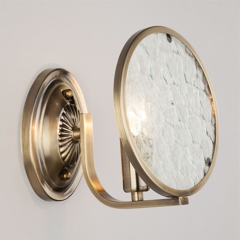 Бра Moibeal Sconce antique bronze Античная Бронза Прозрачный (Transparent) в Санкт-петербурге | Loft Concept 