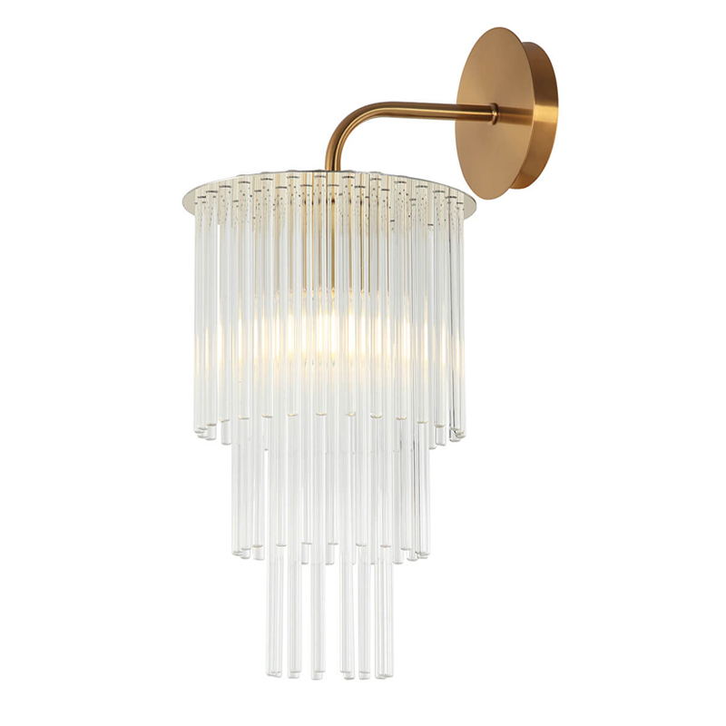 Бра Harrison Sconce gold Глянцевое золото Прозрачный в Санкт-петербурге | Loft Concept 