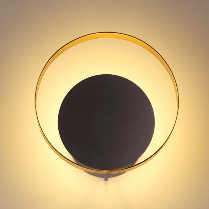 Бра Globo Ocular Sconce Circle Black Золотой Черный в Санкт-петербурге | Loft Concept 