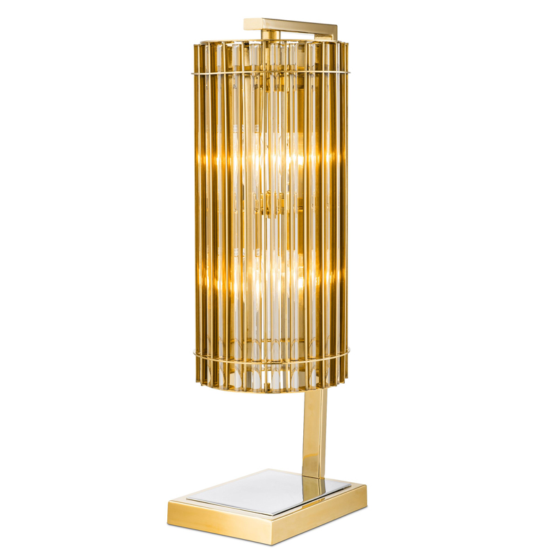 Настольная лампа Eichholtz Table Lamp Pimlico Gold Глянцевое золото Никель Золотой Шампань в Санкт-петербурге | Loft Concept 