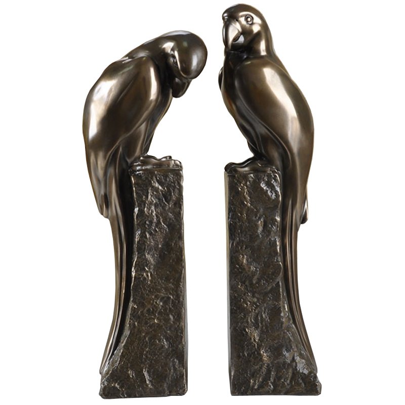 Держатель для книг Bookend Perroquet set of 2 Темная бронза в Санкт-петербурге | Loft Concept 