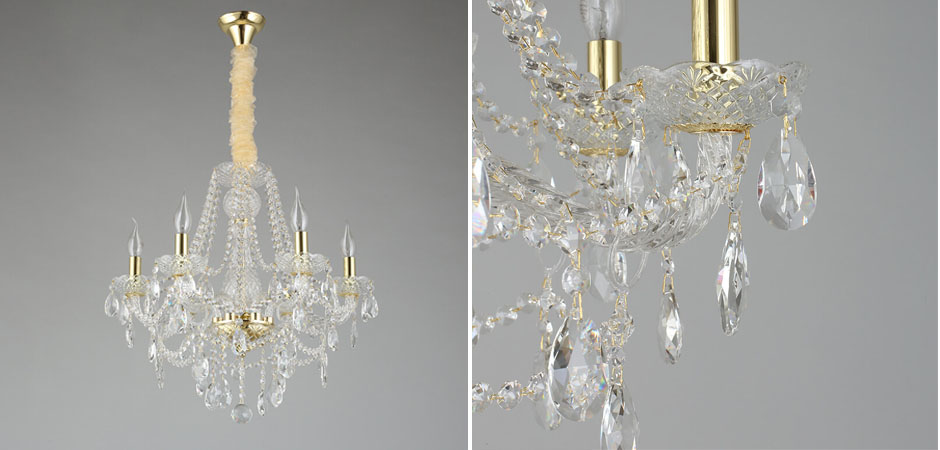 Хрустальная Люстра Tears Золотая  - Loft-Concept в Санкт-петербурге