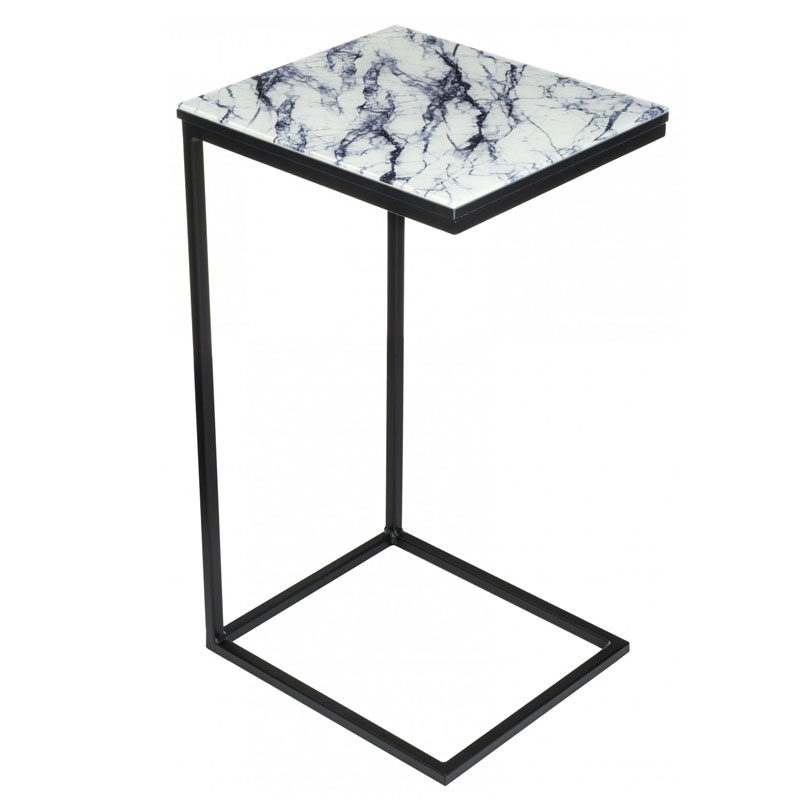 Приставной стол Zermatt Side Table white marble Белый Мрамор Bianco в Санкт-петербурге | Loft Concept 