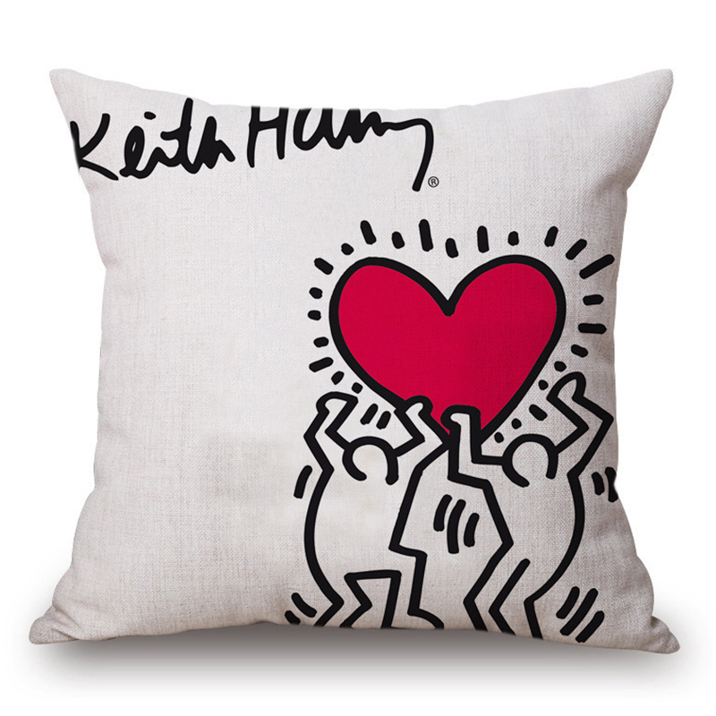 Подушка Keith Haring 11 Мульти в Санкт-петербурге | Loft Concept 