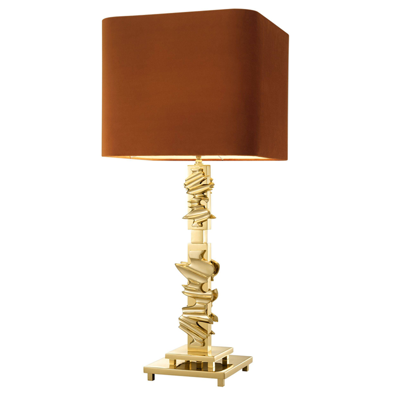 Настольная лампа Eichholtz Table Lamp Abruzzo brass Латунь Оранжевый в Санкт-петербурге | Loft Concept 