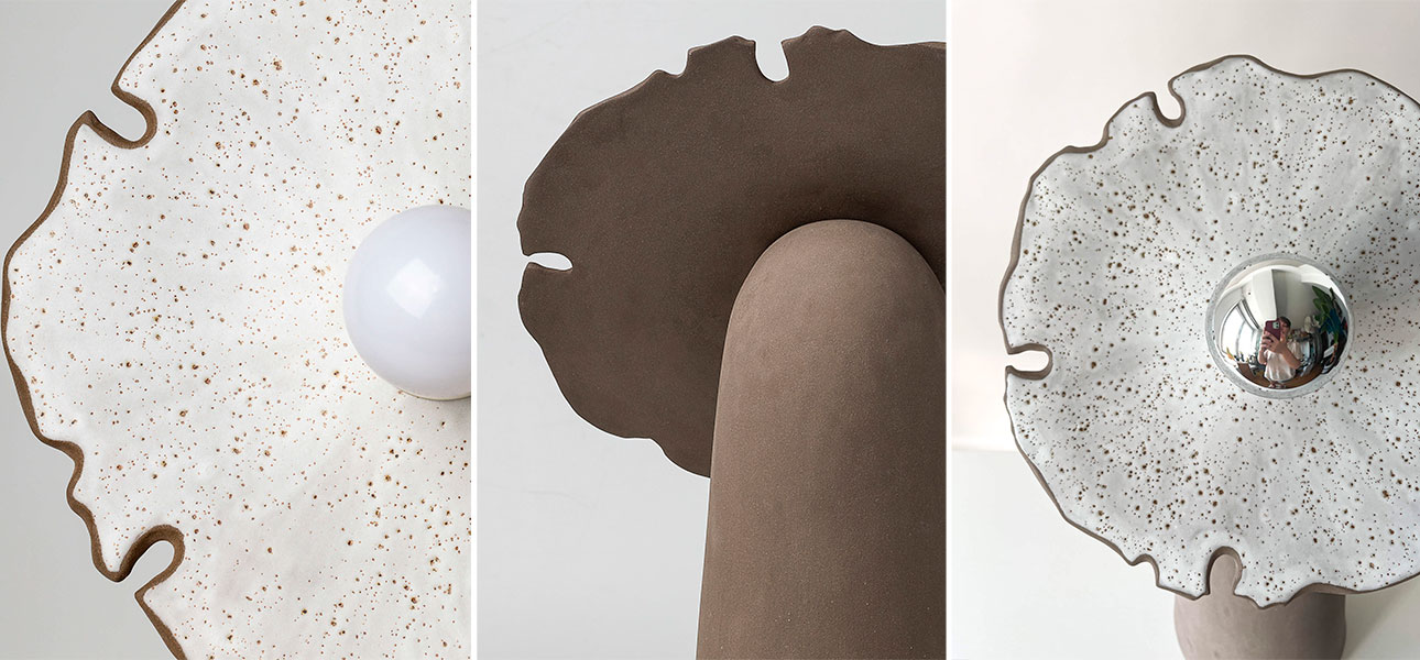 Настольные лампы FLOW big (антрацит) - фото №1