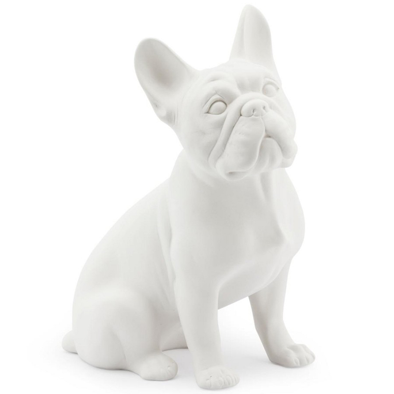 Статуэтка Abhika French Bulldog White Белый в Санкт-петербурге | Loft Concept 