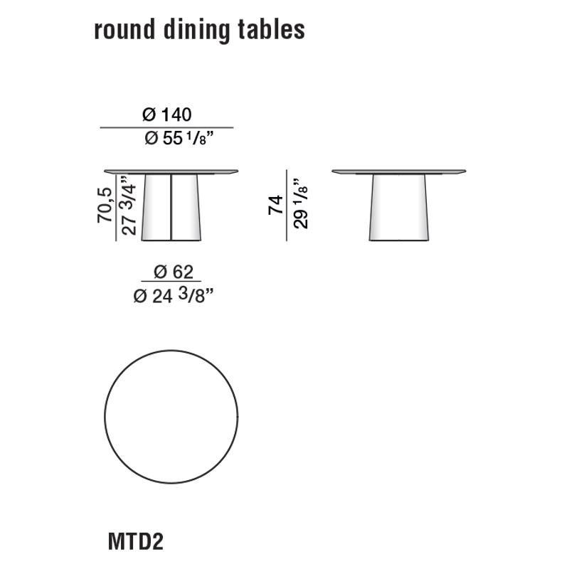 Дизайнерский круглый обеденный стол MATEO Dining Table в Санкт-петербурге