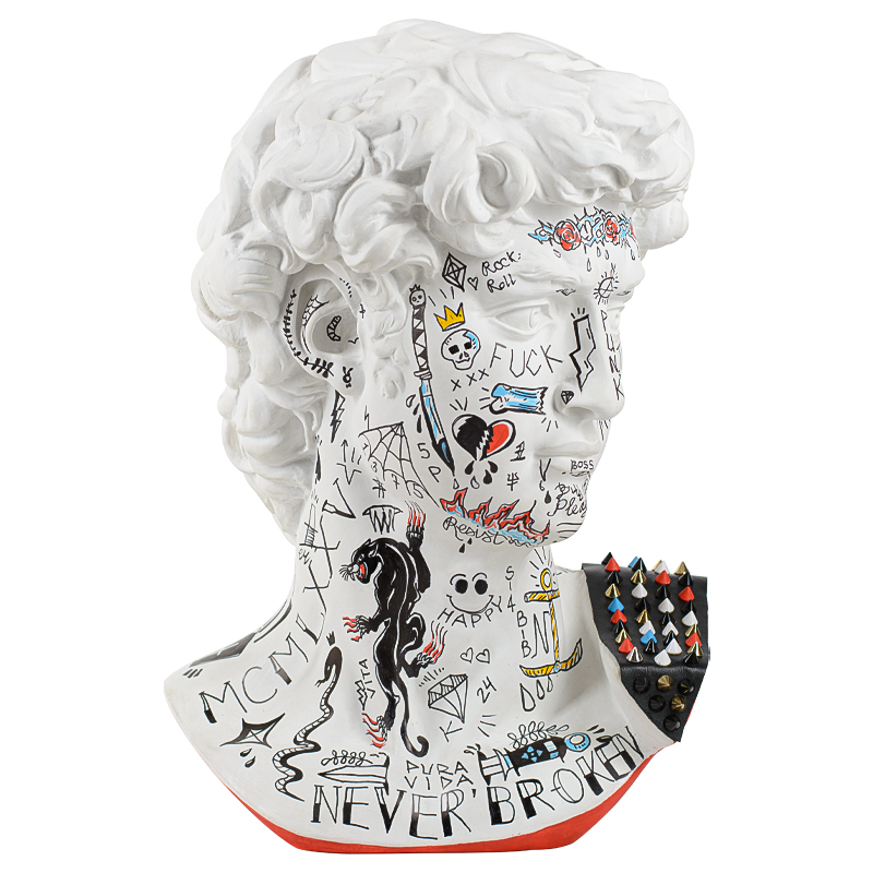 Статуэтка Bust of David PUNK Мульти в Санкт-петербурге | Loft Concept 