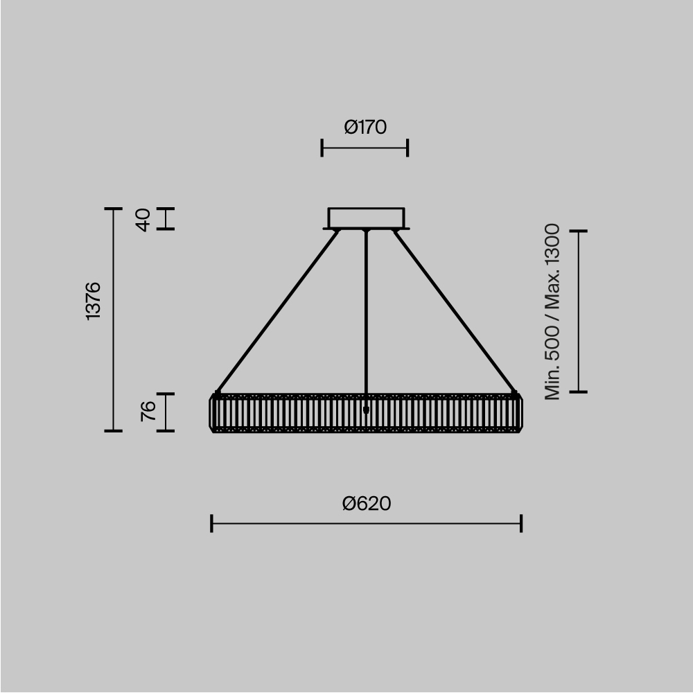 Люстра подвесная Krone 3000К 90Вт в Санкт-петербурге