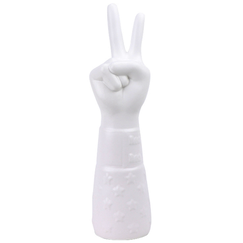 Статуэтка Jonathan Adler Peace Hand Sculpture Белый в Санкт-петербурге | Loft Concept 