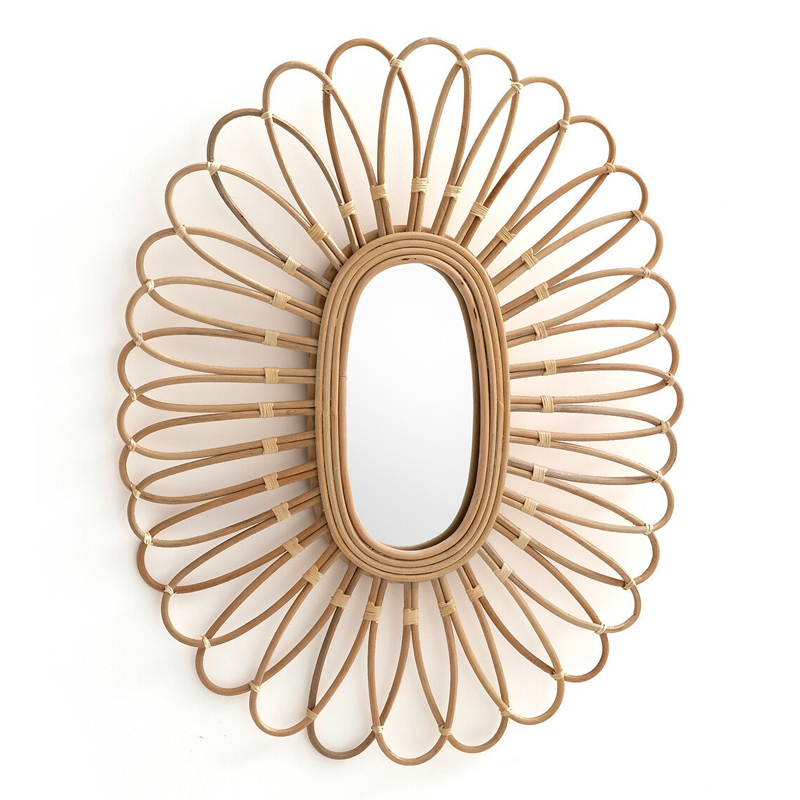 Зеркало Mirror Rattan Oval  в Санкт-петербурге | Loft Concept 