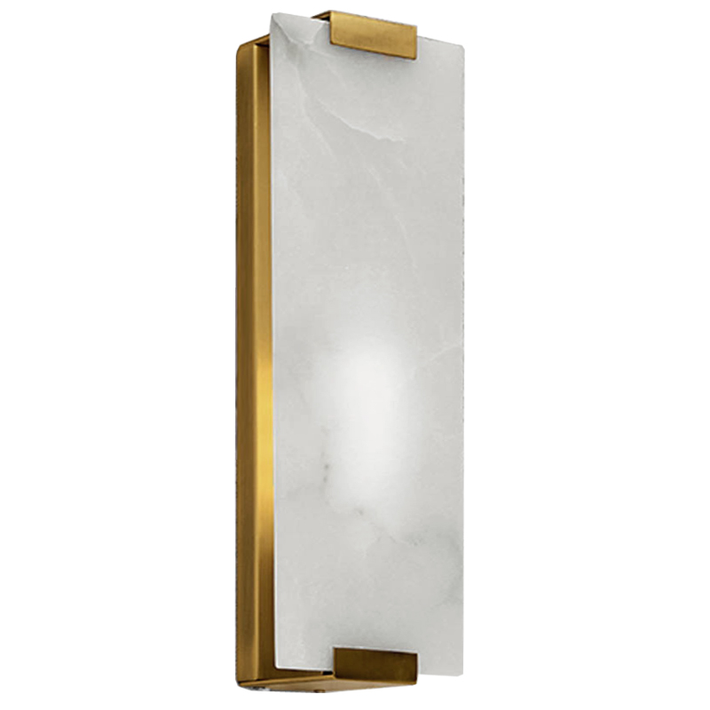 Бра Marble Rectangle Wall Lamp Brass Латунь в Санкт-петербурге | Loft Concept 