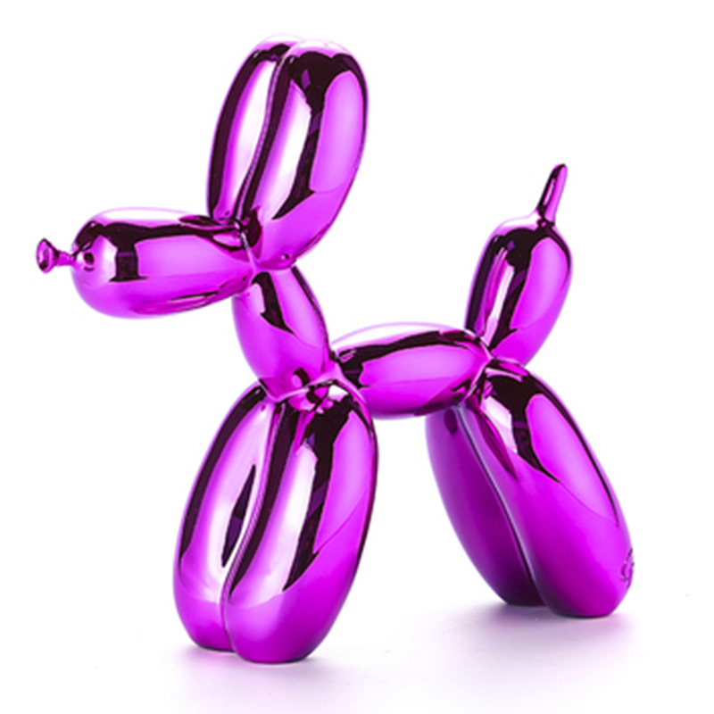 Статуэтка Jeff Koons Balloon Dog medium Purple Пурпурно-фиолетовый в Санкт-петербурге | Loft Concept 