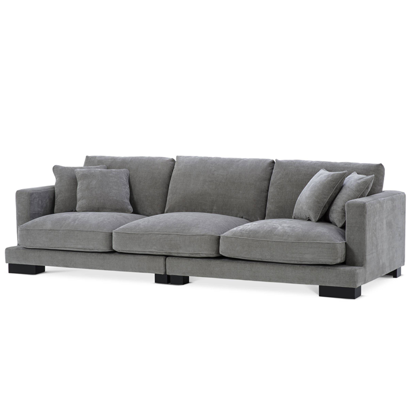 Диван Eichholtz Sofa Tuscany grey Серый Черный в Санкт-петербурге | Loft Concept 