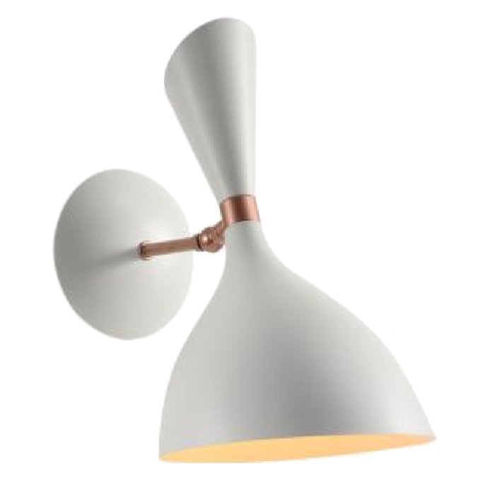 Бра Duke wall lamp White Белый Латунь в Санкт-петербурге | Loft Concept 