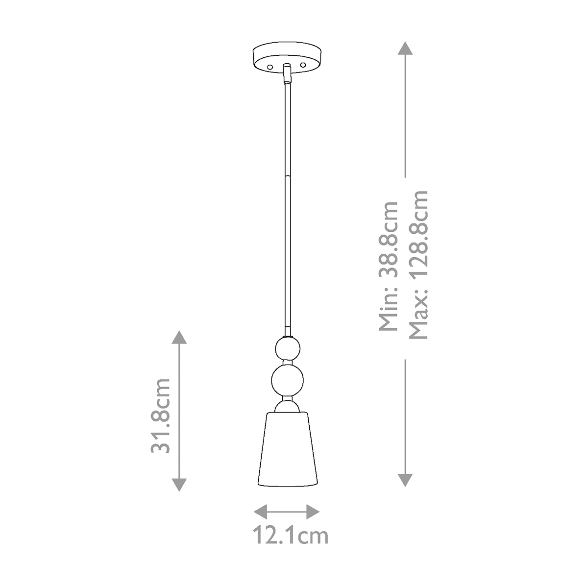 Подвесной светильник с матовым стеклянным коническим плафоном в современном стиле Hinkley в Санкт-петербурге
