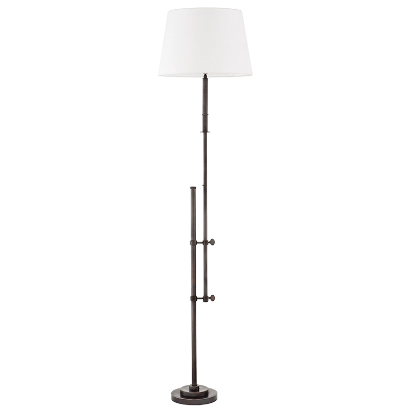 Торшер Eichholtz Floor Lamp Gordini Bronze Белый Темная бронза в Санкт-петербурге | Loft Concept 