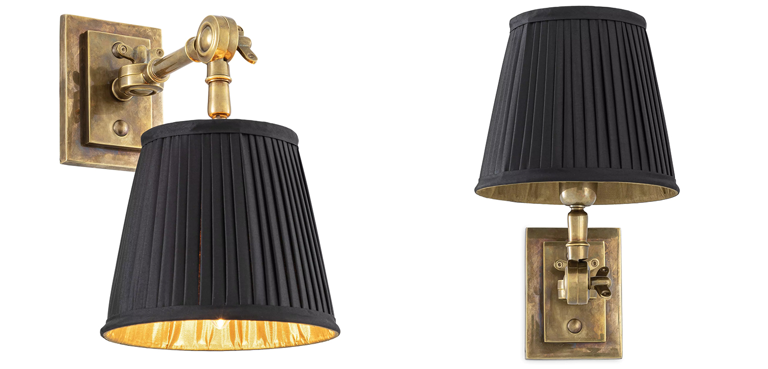 Бра Eichholtz Wall Lamp Wentworth Brass - фото