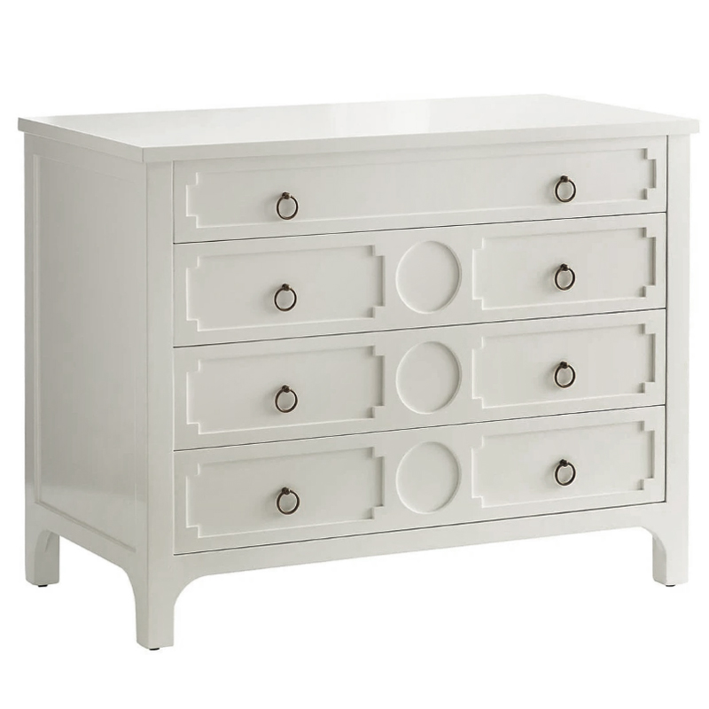 Комод с 4-мя ящиками Lawrence chest of drawers White Белый Белый в Санкт-петербурге | Loft Concept 