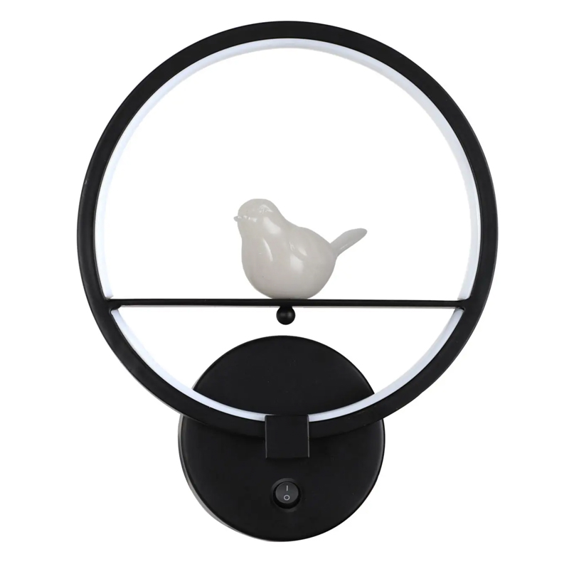 Бра Bird Ring Sconce black Черный в Санкт-петербурге | Loft Concept 