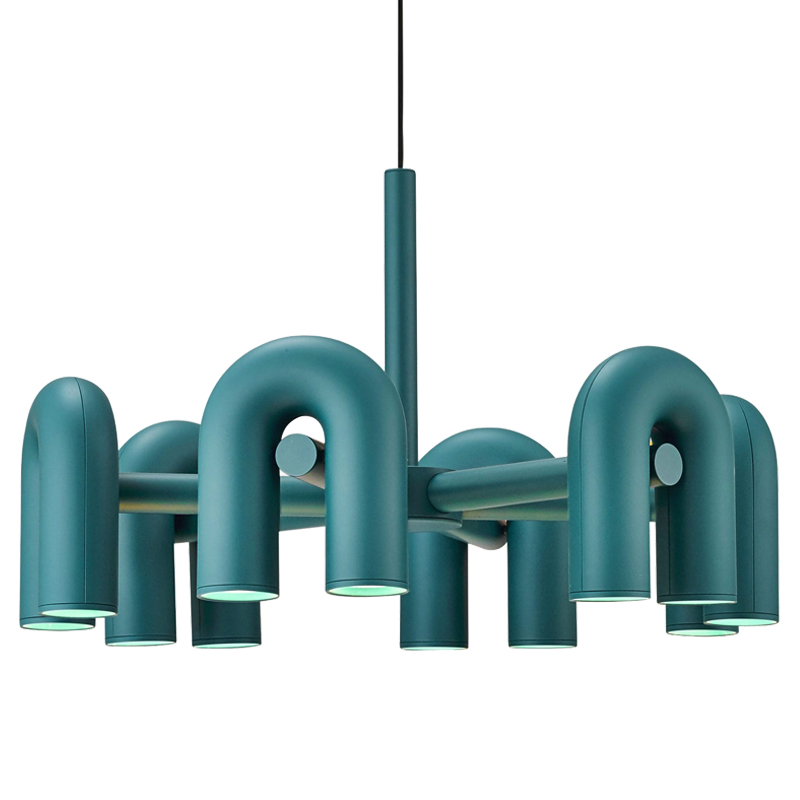 Люстра Cirkus AGO Lighting turquoise 4-6 Бирюзовый в Санкт-петербурге | Loft Concept 