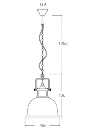 Люстра Old Copper Pendant Big в Санкт-петербурге