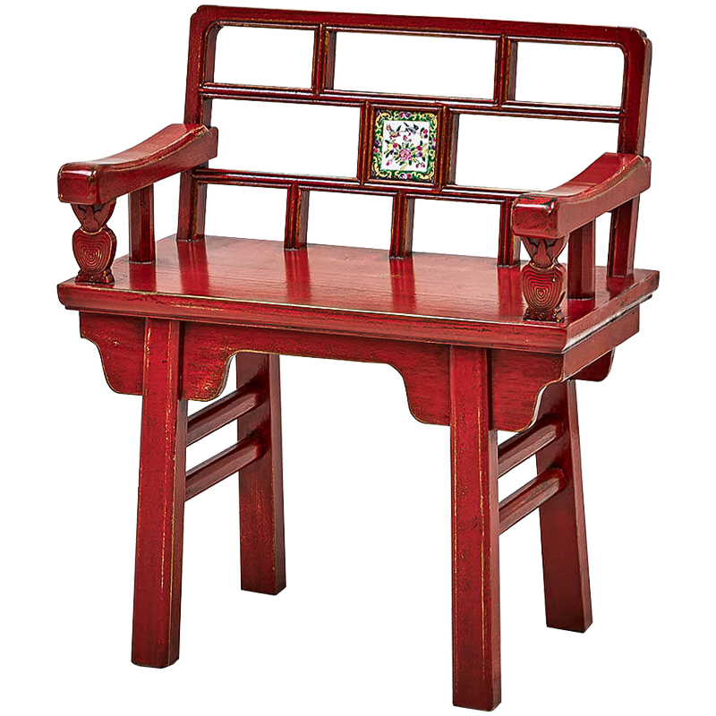 Стул Chinoiserie Red Stool Красный в Санкт-петербурге | Loft Concept 