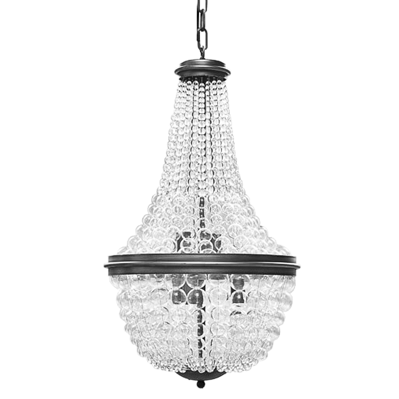 Люстра Bubble Blower Classic Chandeliers Графит Прозрачный в Санкт-петербурге | Loft Concept 