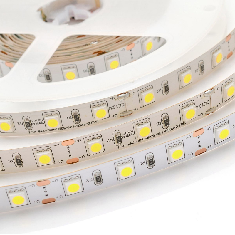 Комплект светодиодной ленты 14,4W/m 60LED/m 5050SMD холодный белый 1M Белый в Санкт-петербурге | Loft Concept 